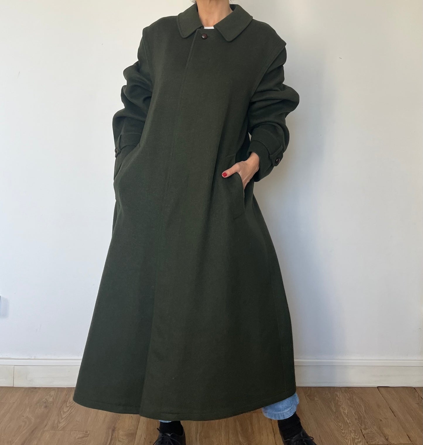 Vintage Austrian Wool Long Coat by Aquila