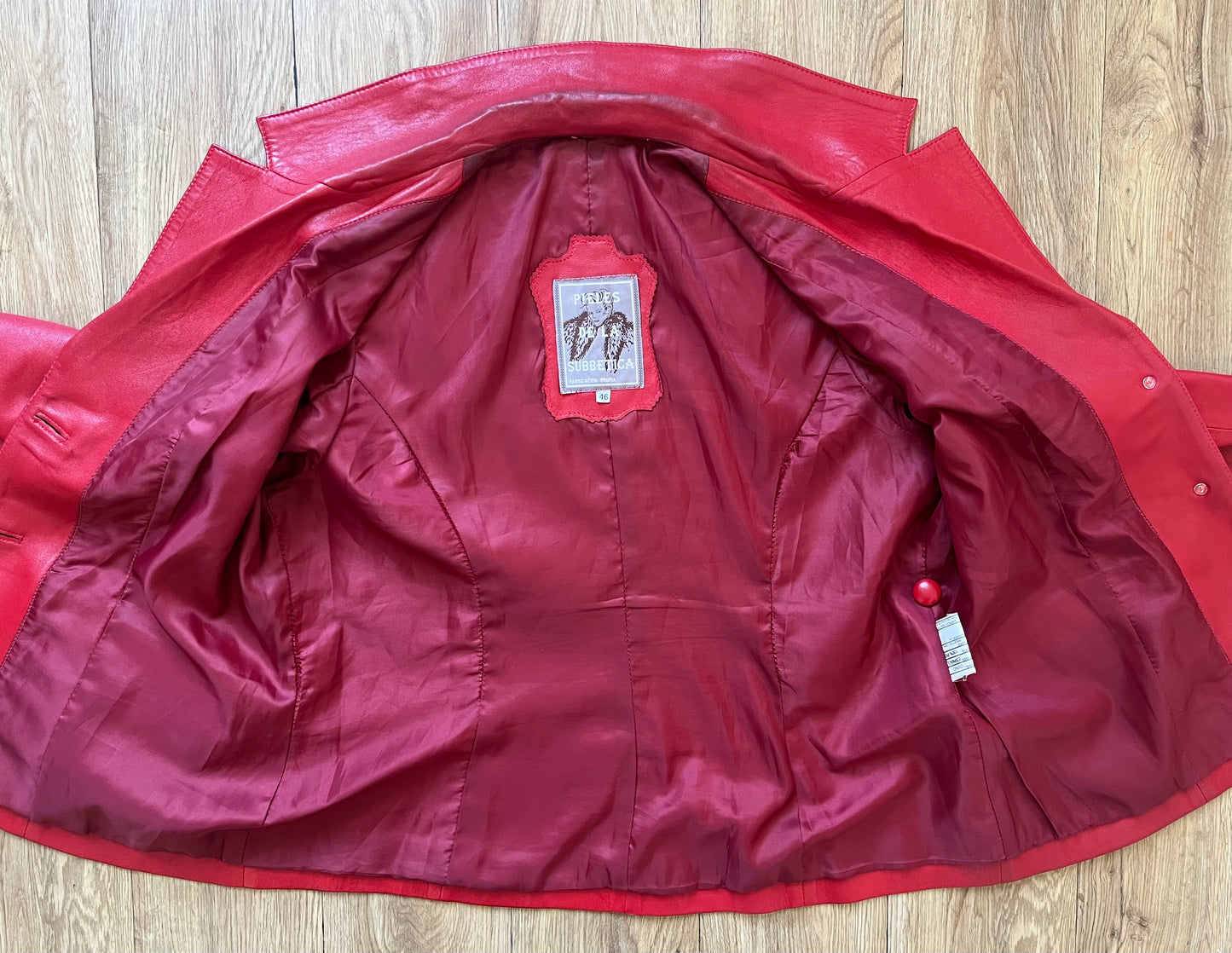 Vintage Red leather jacket