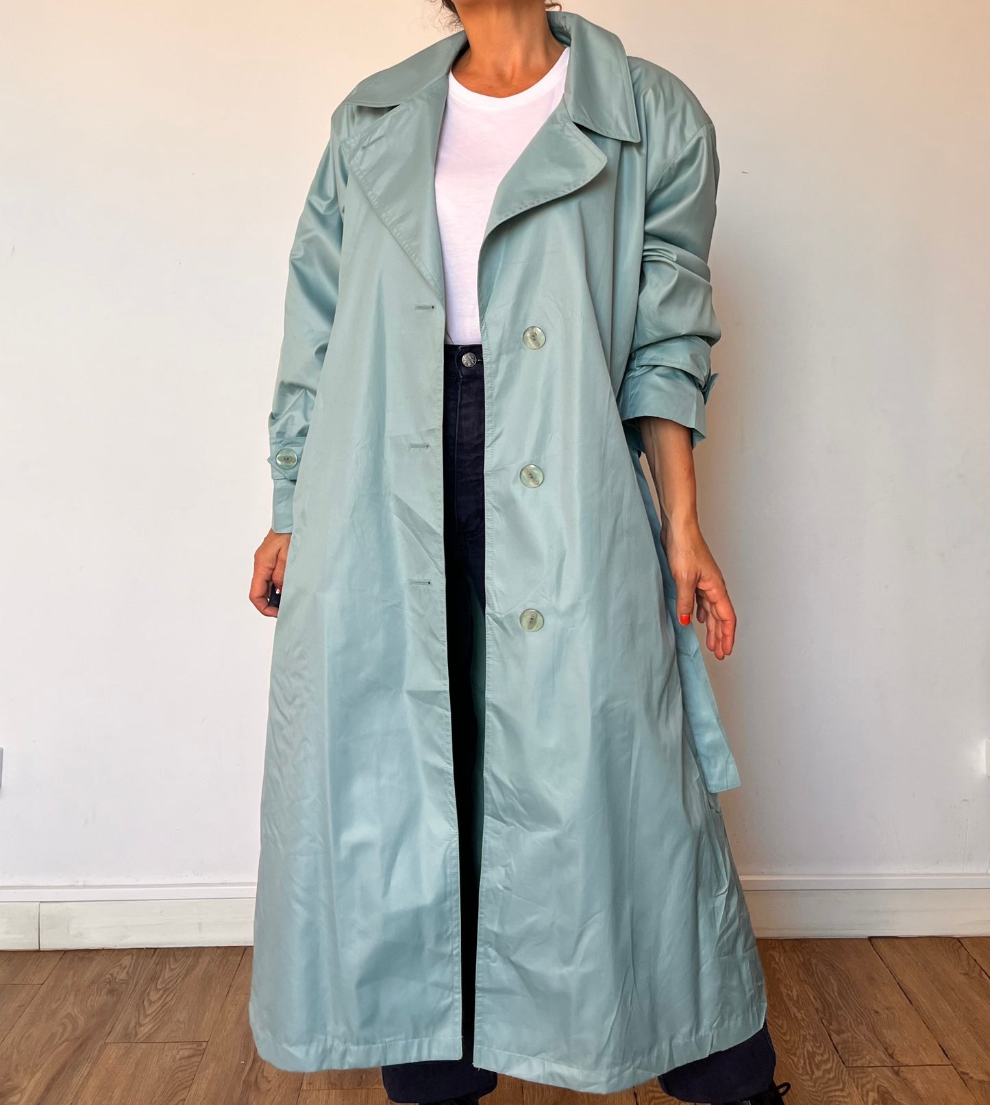 Vintage Turquoise Trench Coat by London Fog