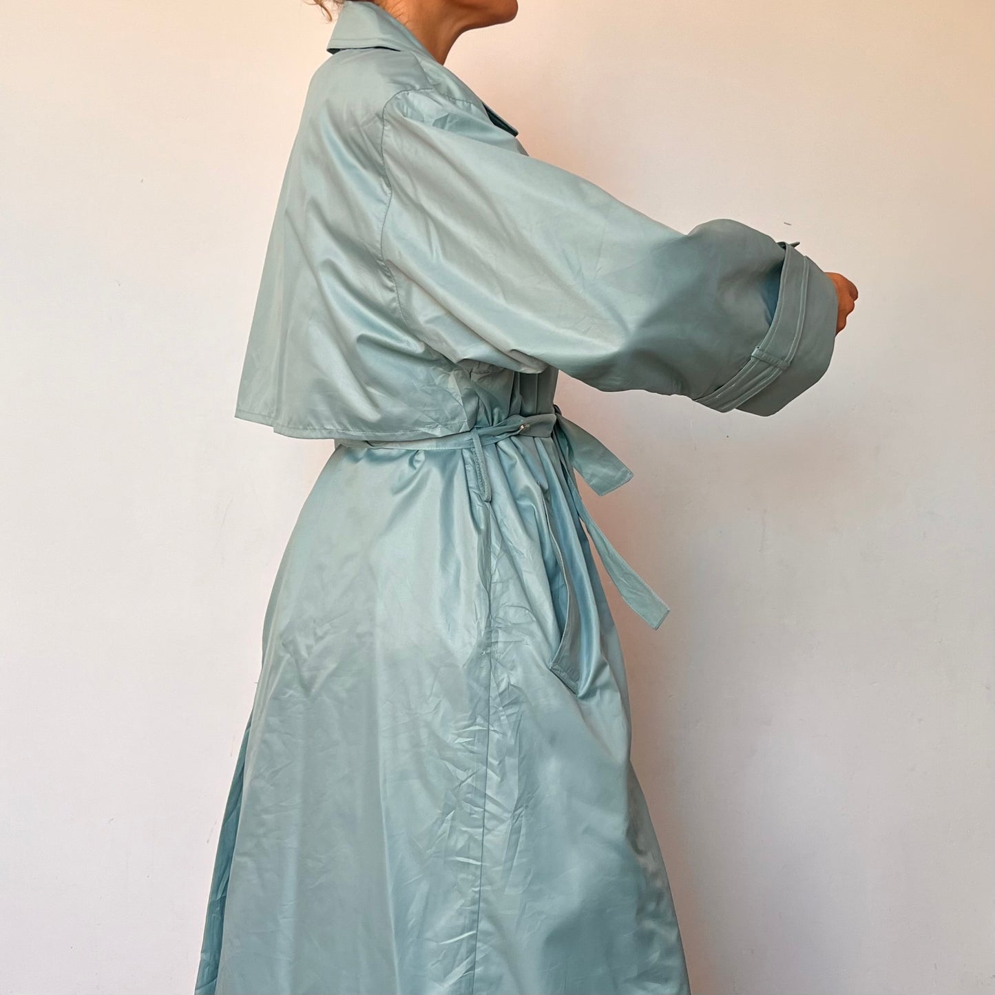 Vintage Turquoise Trench Coat by London Fog
