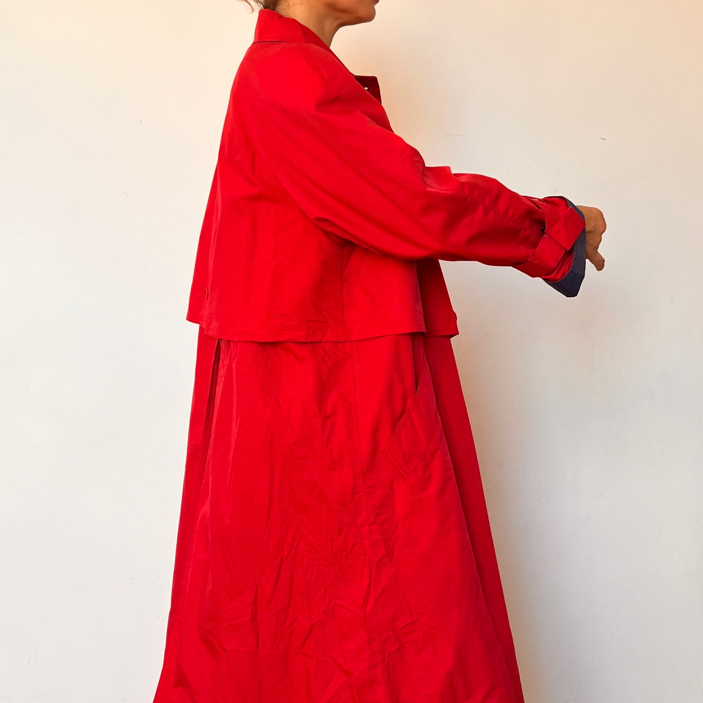 Vintage Red Trench Coat by London Fog