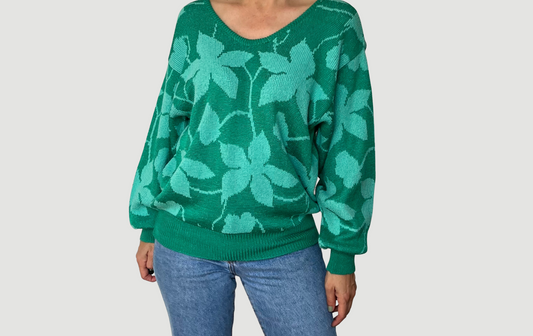 Vintage Floral Sweater