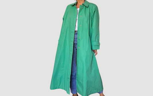 Vintage Green Trench Coat by London Fog