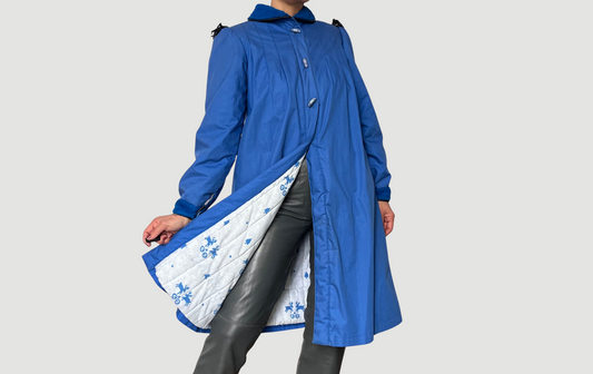 Vintage blue Trench Coat