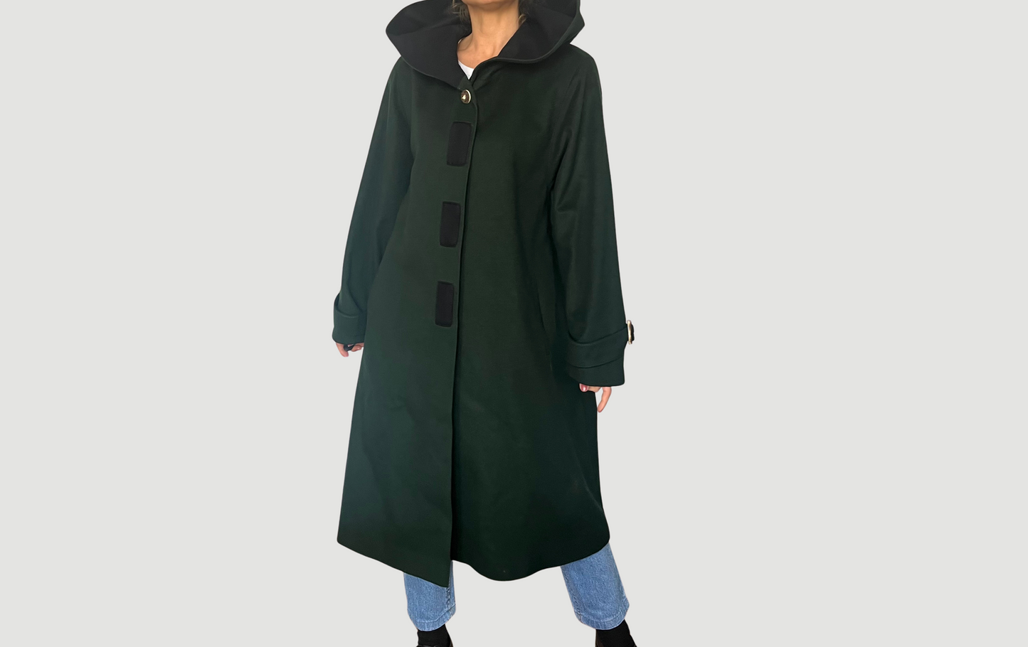 Vintage Austrian Wool Coat with hood
