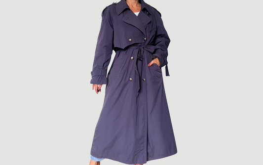 Vintage purple Trench Coat