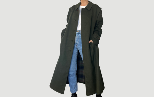 Vintage Austrian Wool Long Coat by Aquila