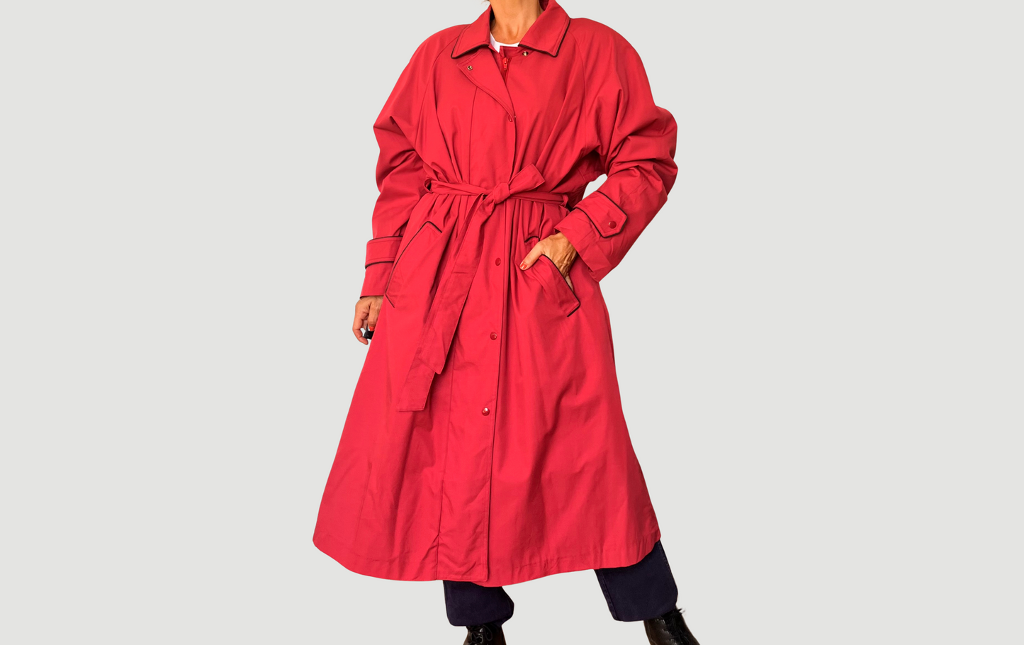 Vintage Fucsia Trench Coat by London Fog