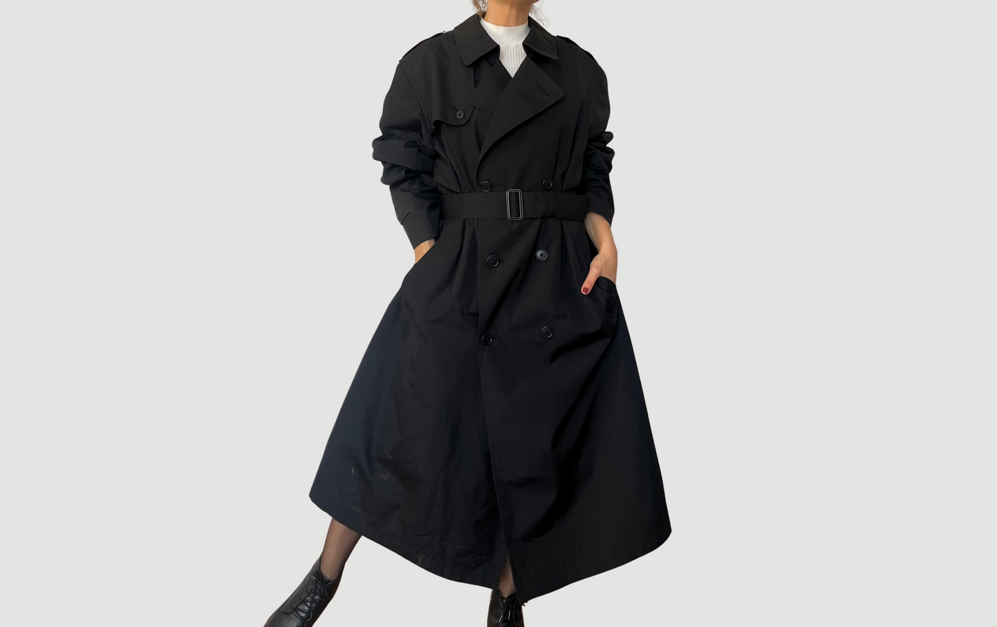 Vintage Long Trench Coat by Hart Schaffner Marx