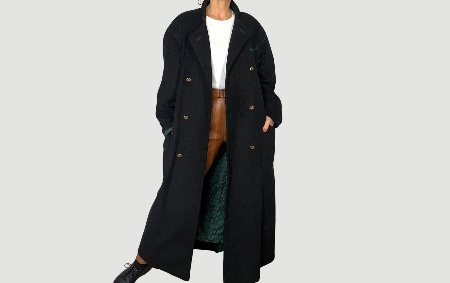 Vintage Austrian Wool Long Coat