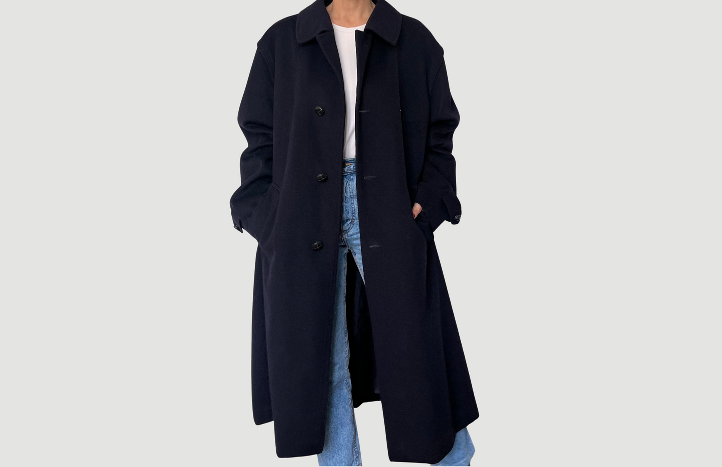 Vintage Austrian blue Wool Coat