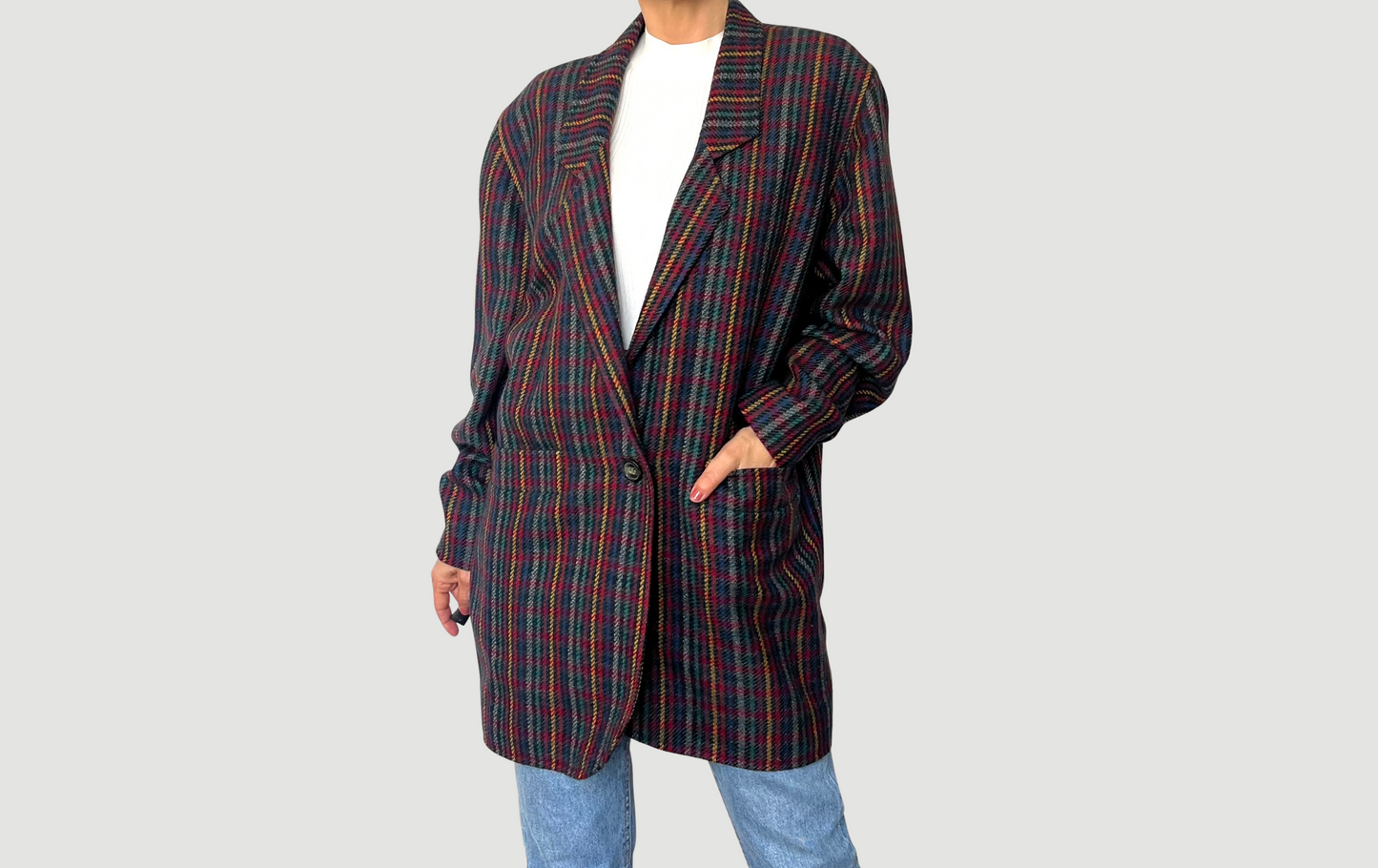 Vintage Oversized Wool Blazer