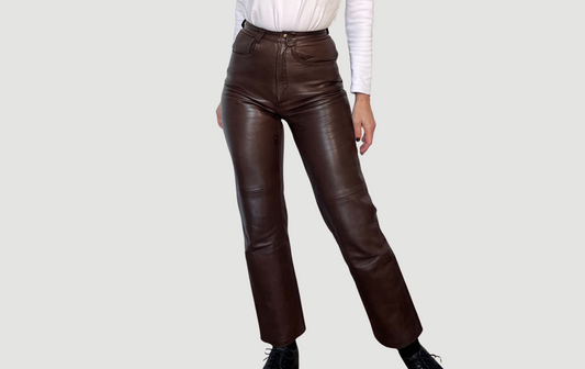 Brown Leather trousers