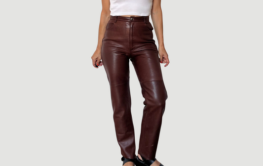 Brown Leather trousers