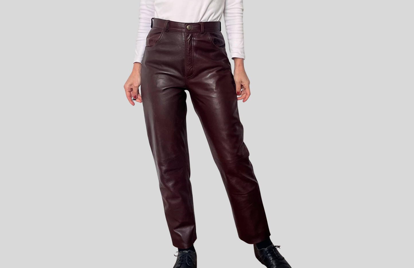 Brown Leather trousers