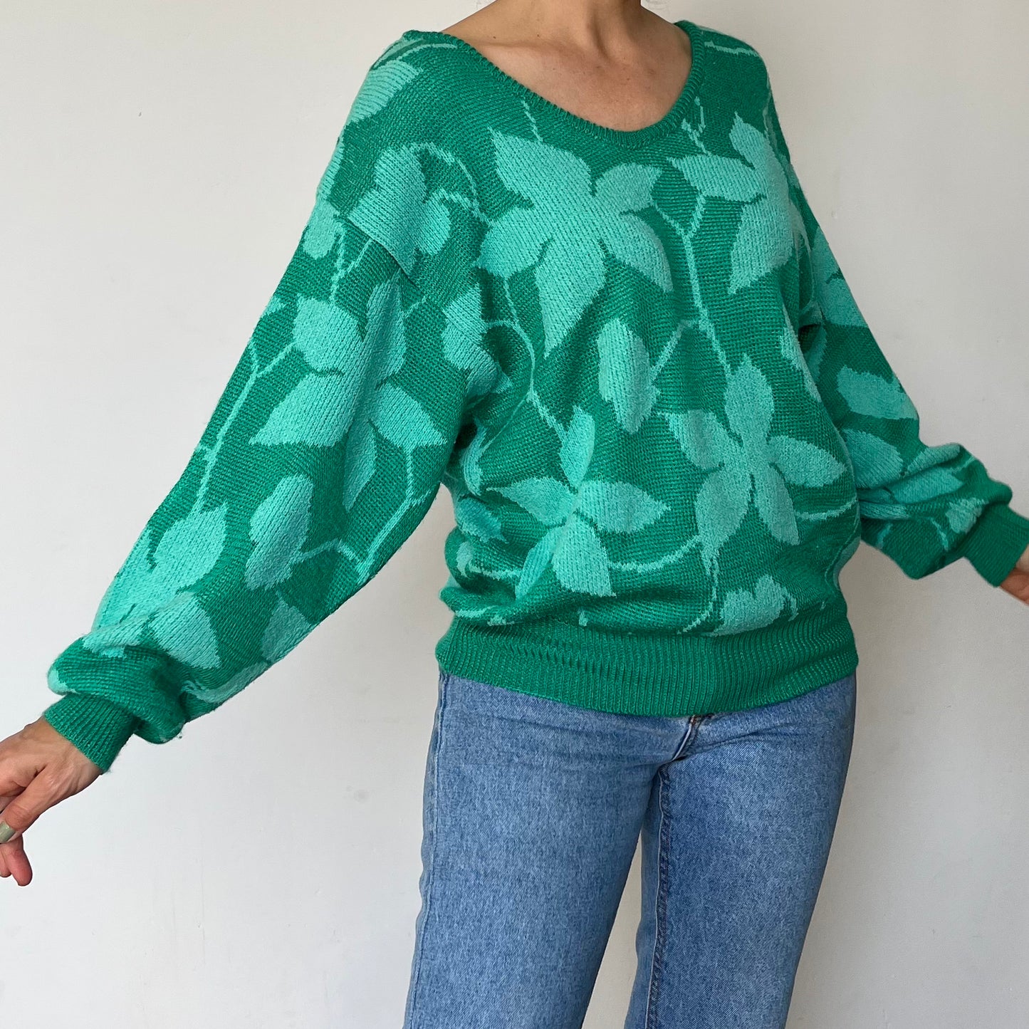 Vintage Floral Sweater