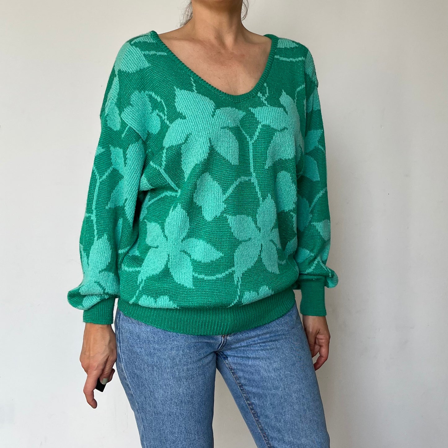 Vintage Floral Sweater