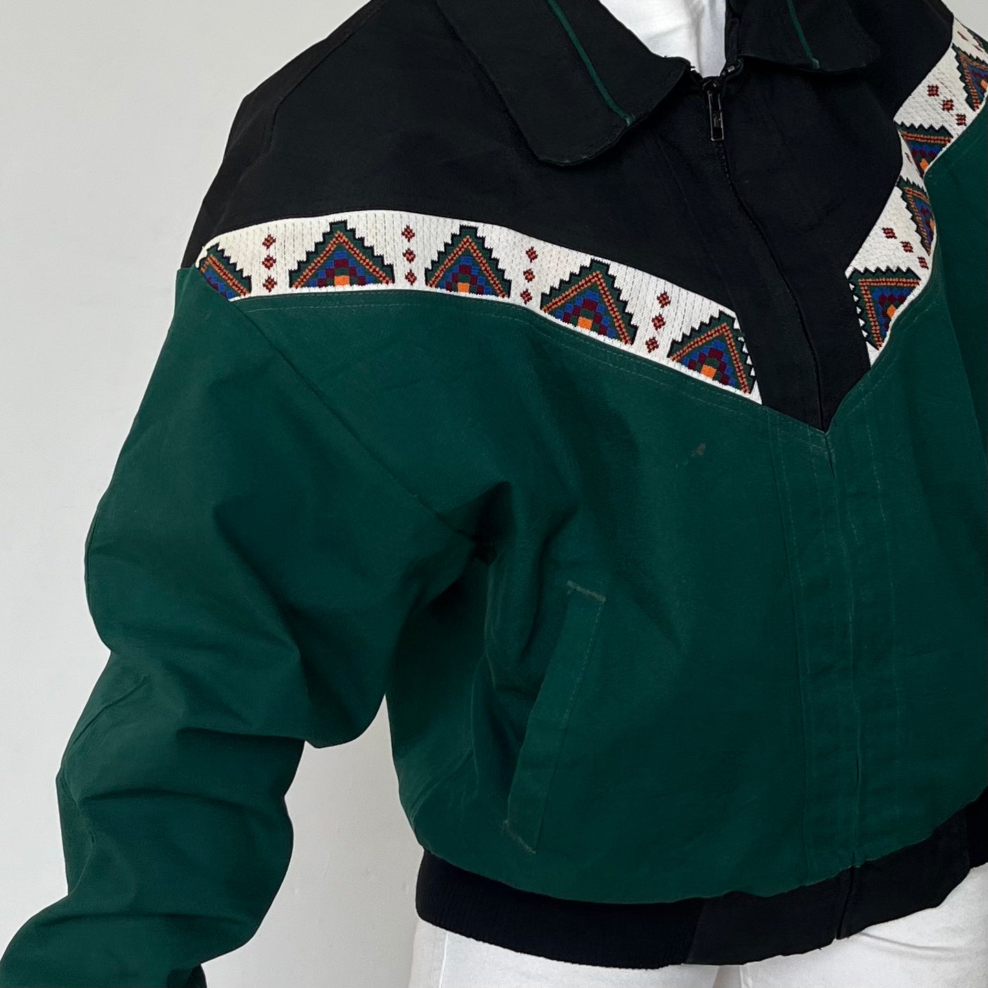 Vintage Ethnic Bomber Jacket