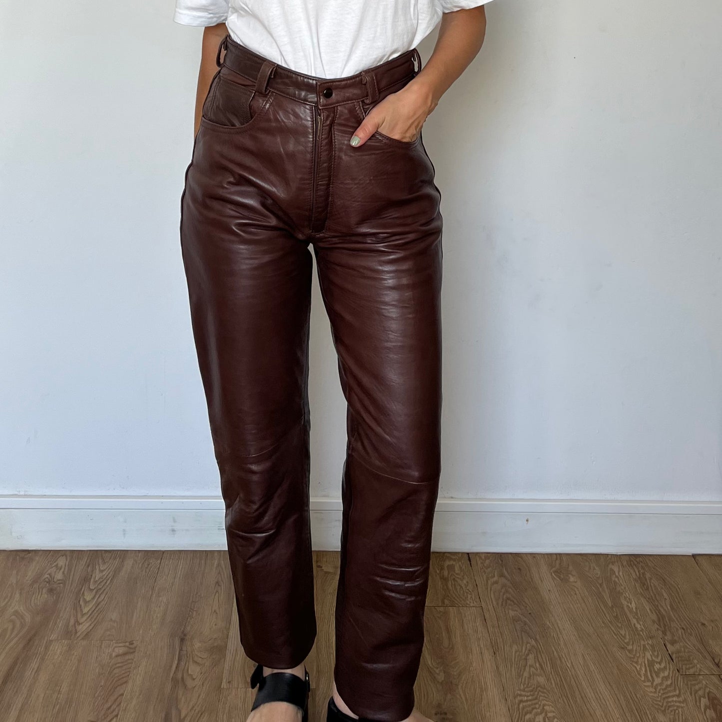 Brown Leather trousers