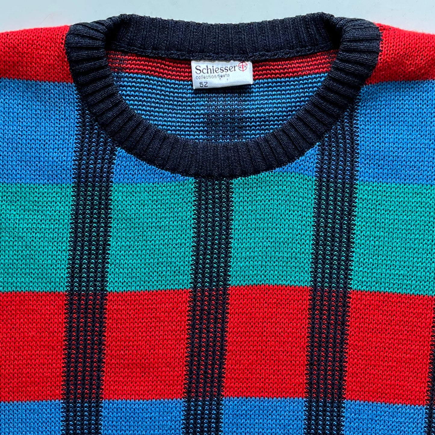 Vintage Plaid cotton Sweater