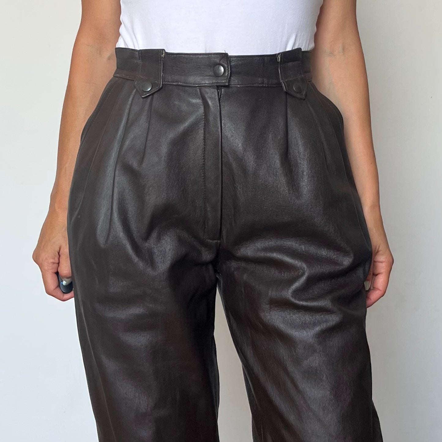 Brown Leather trousers