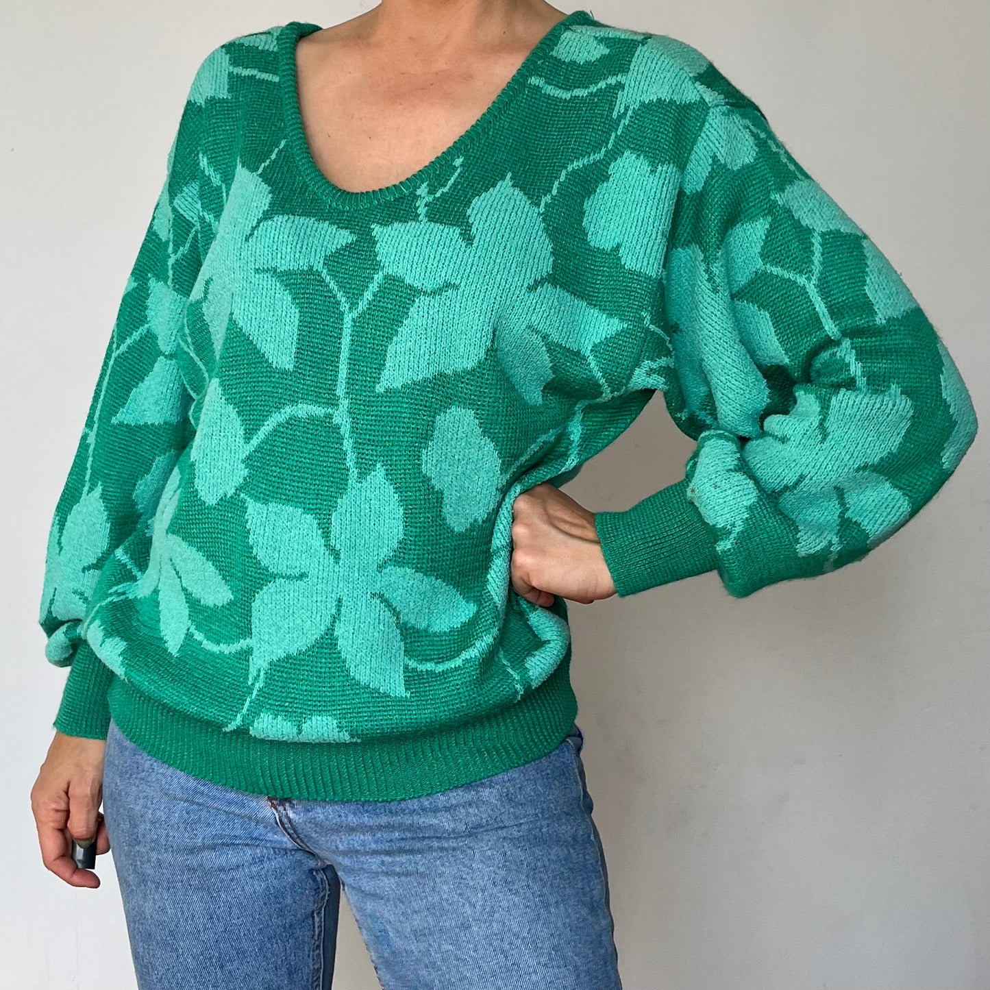 Vintage Floral Sweater