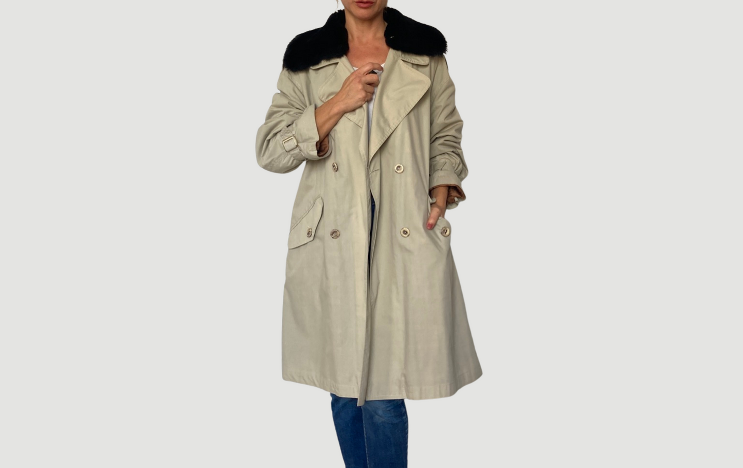 Beige Trench Coat