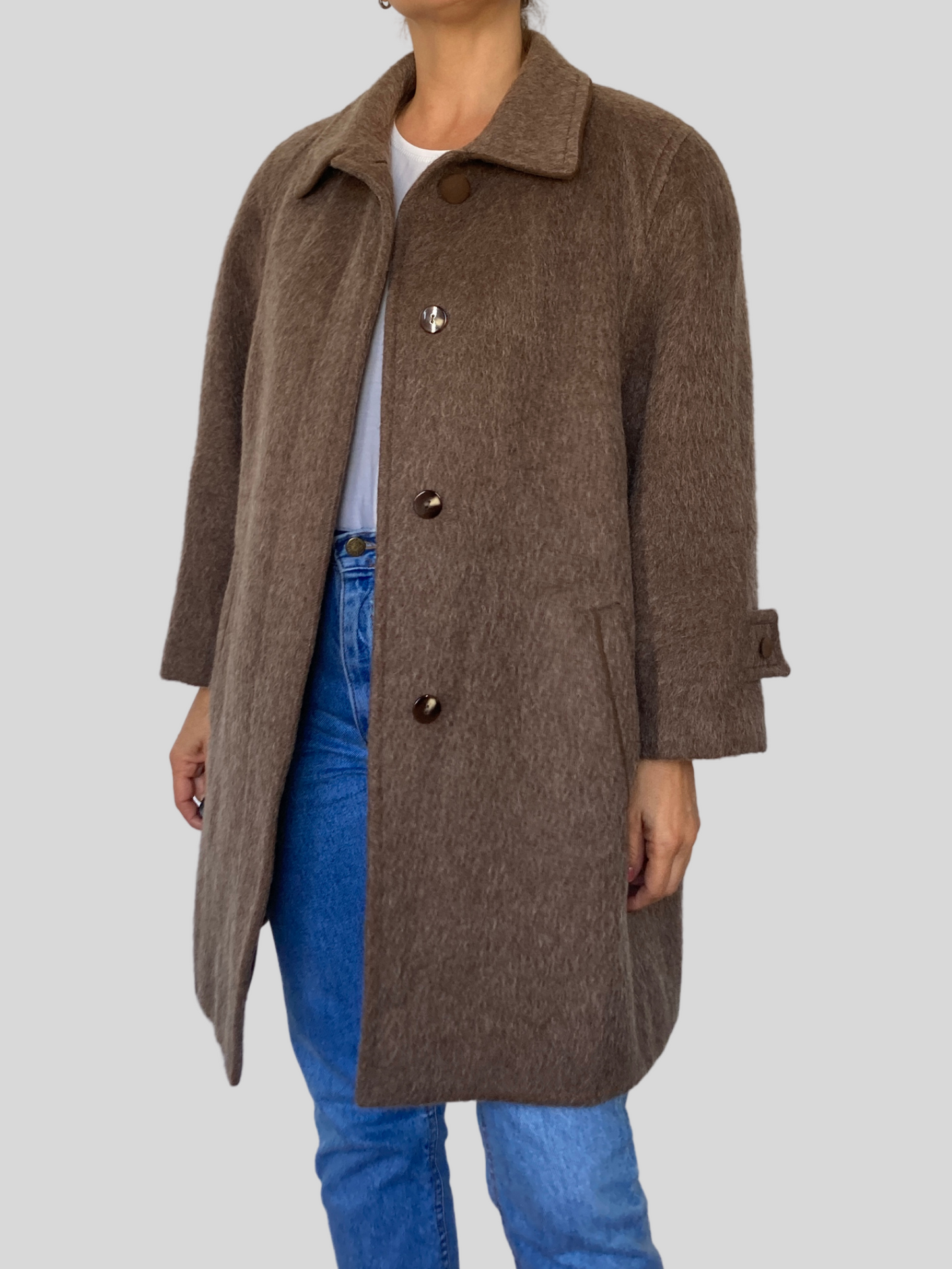Llama Alpaca Mohair Wool Coat