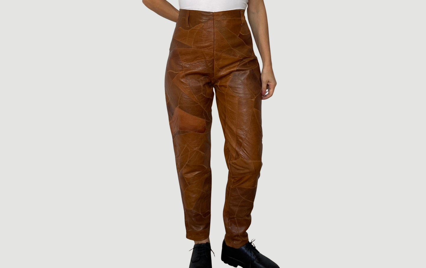 Patchwork Leather trousers