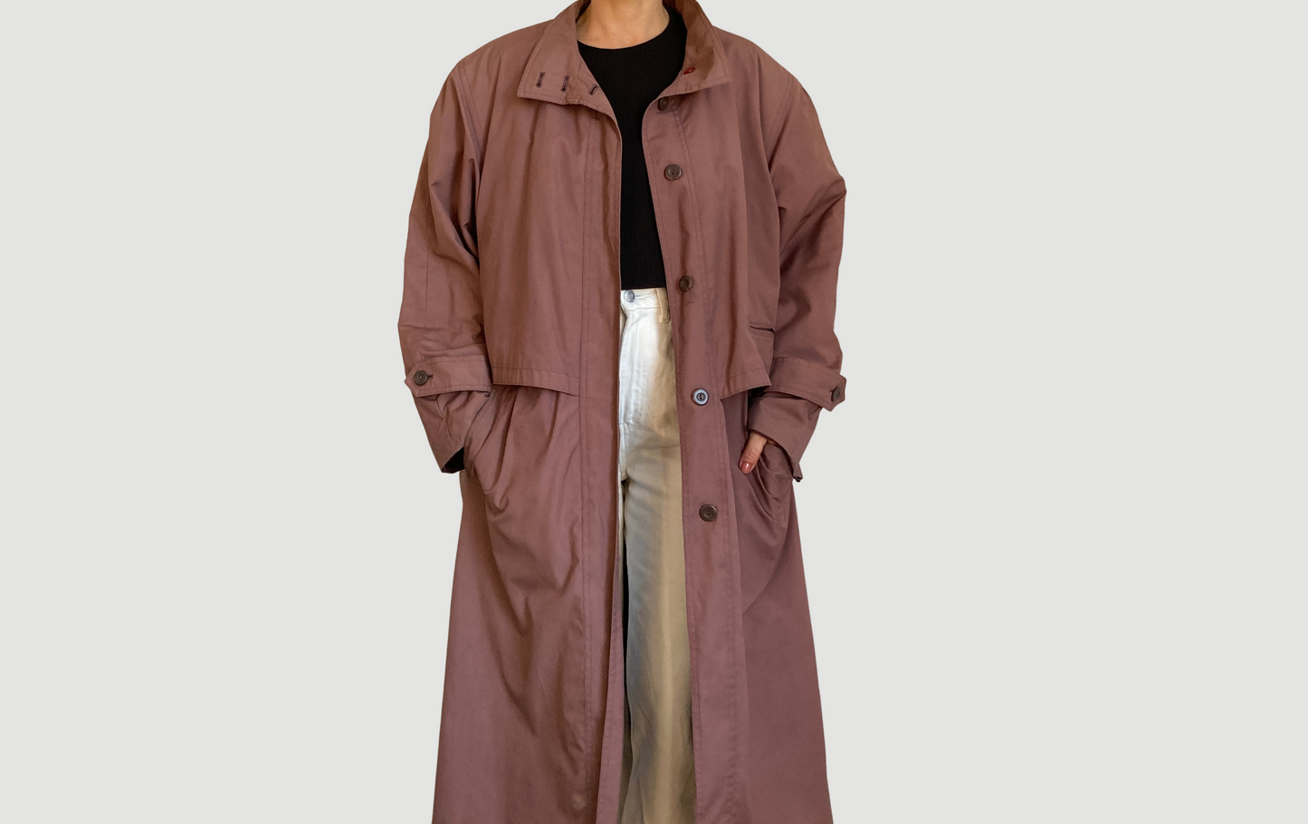 Rose Gold Trench Coat