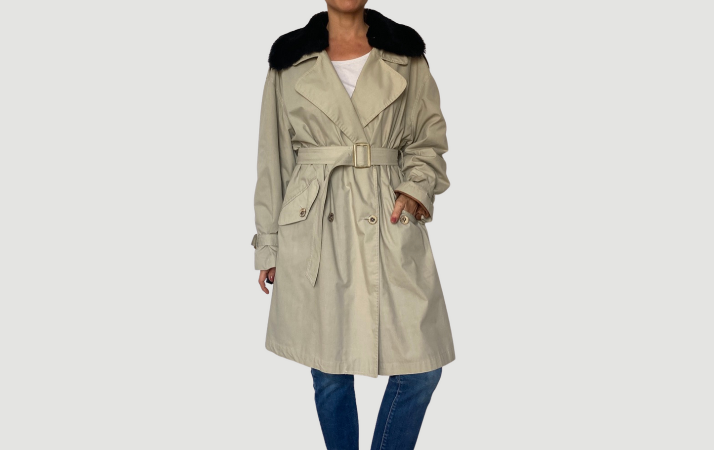 Beige Trench Coat