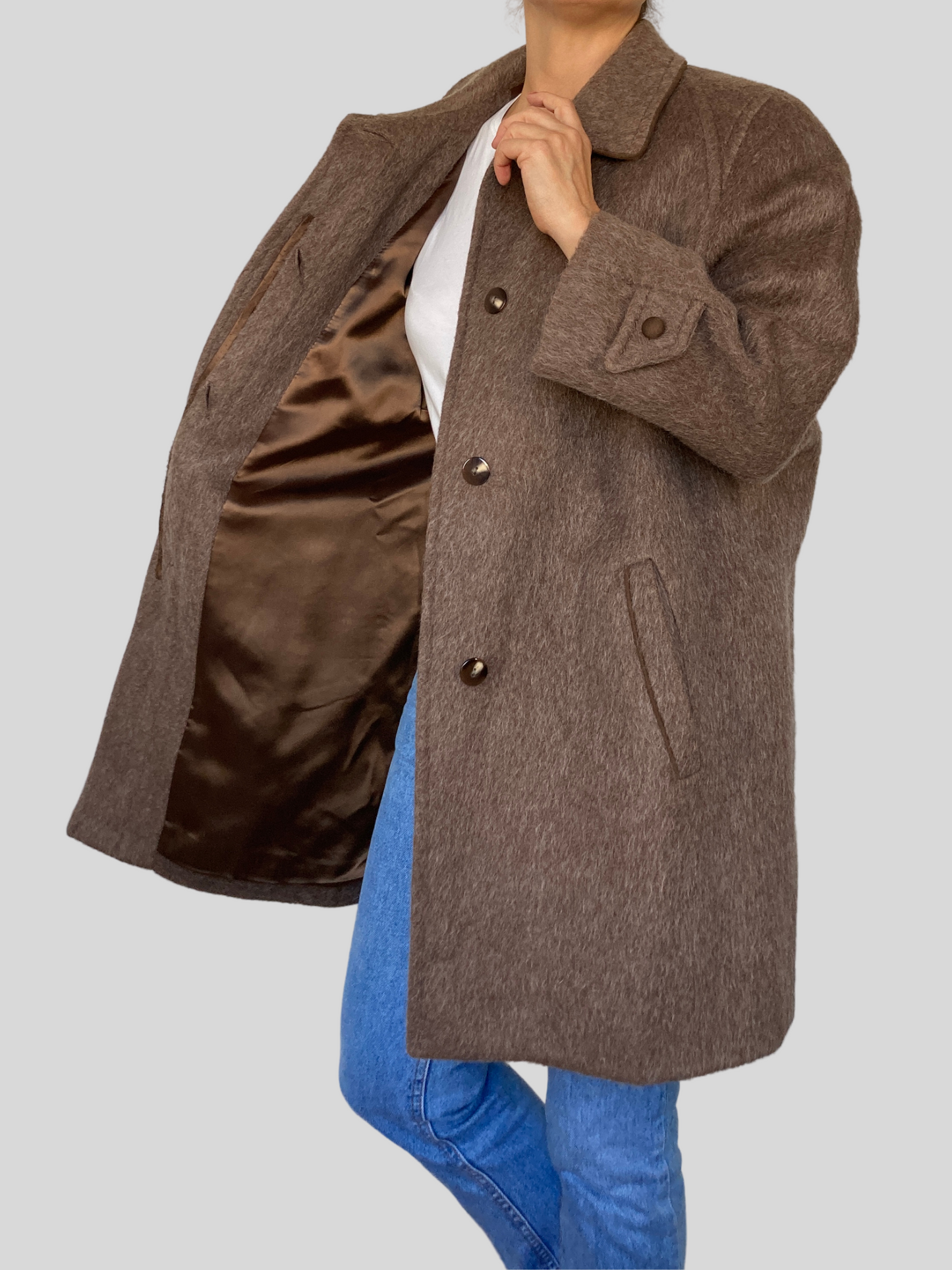 Llama Alpaca Mohair Wool Coat