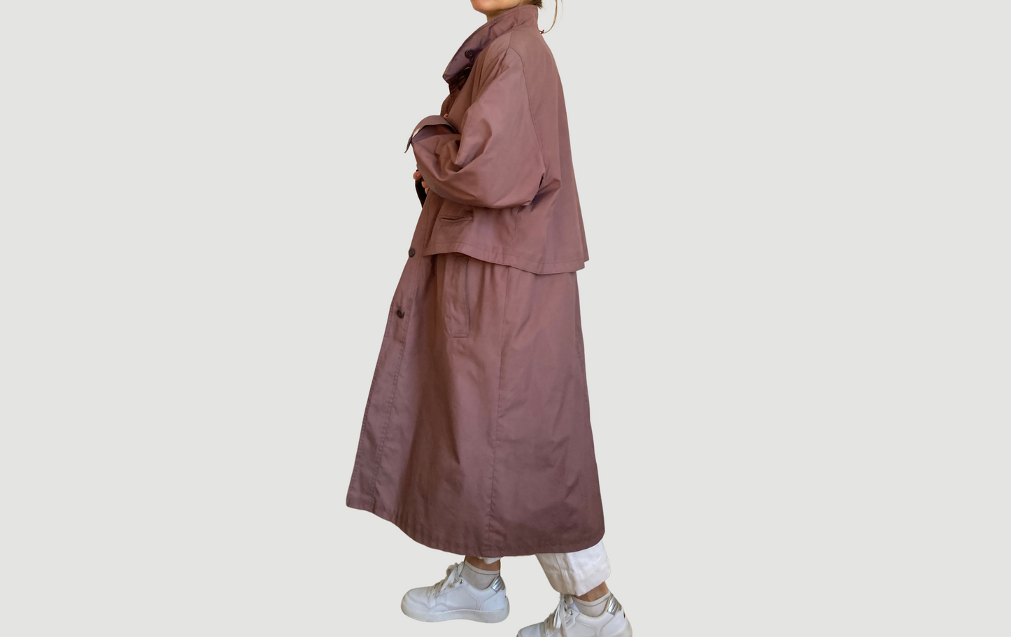 Rose Gold Trench Coat