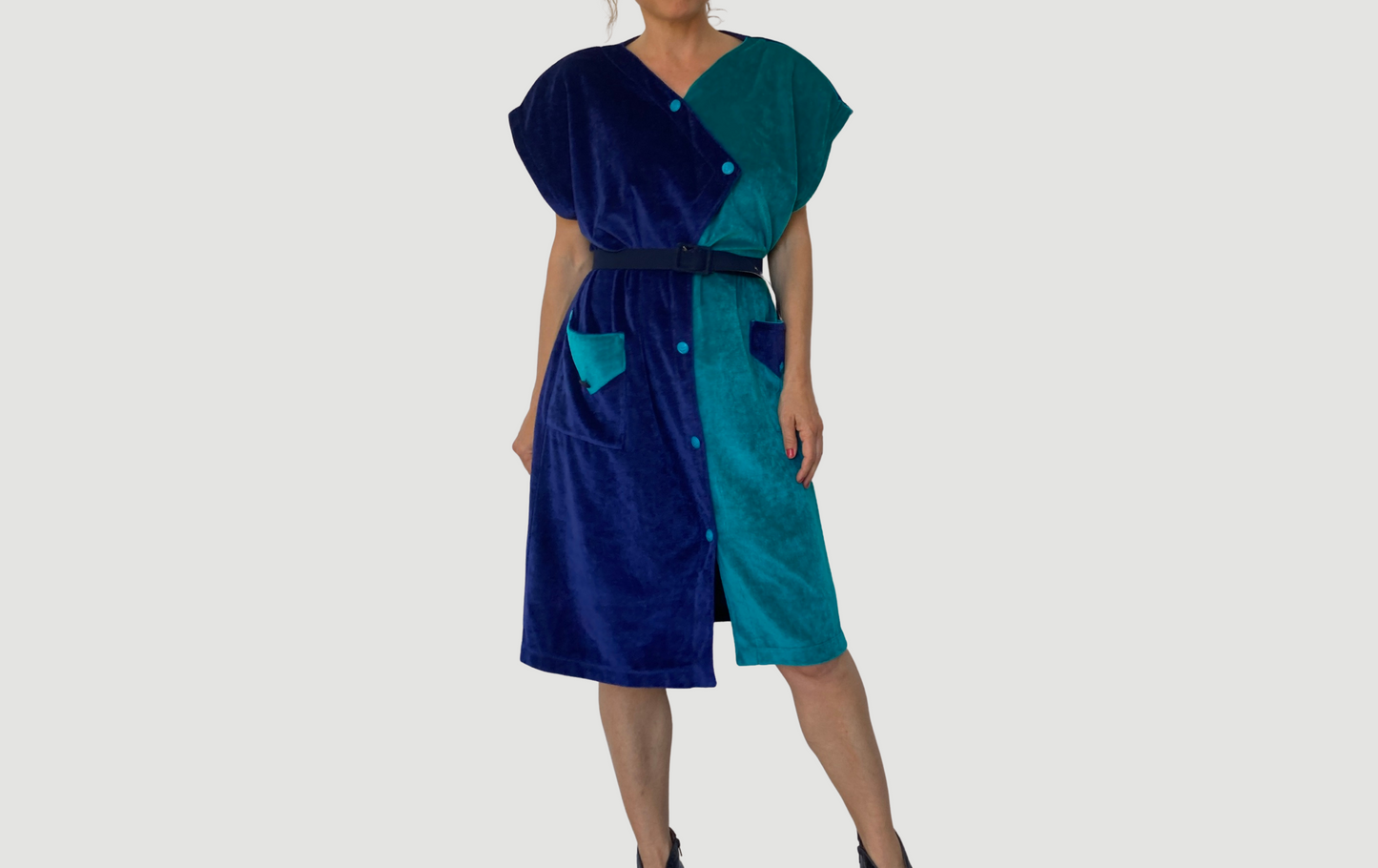 Blue & Turquoise Mod Dress
