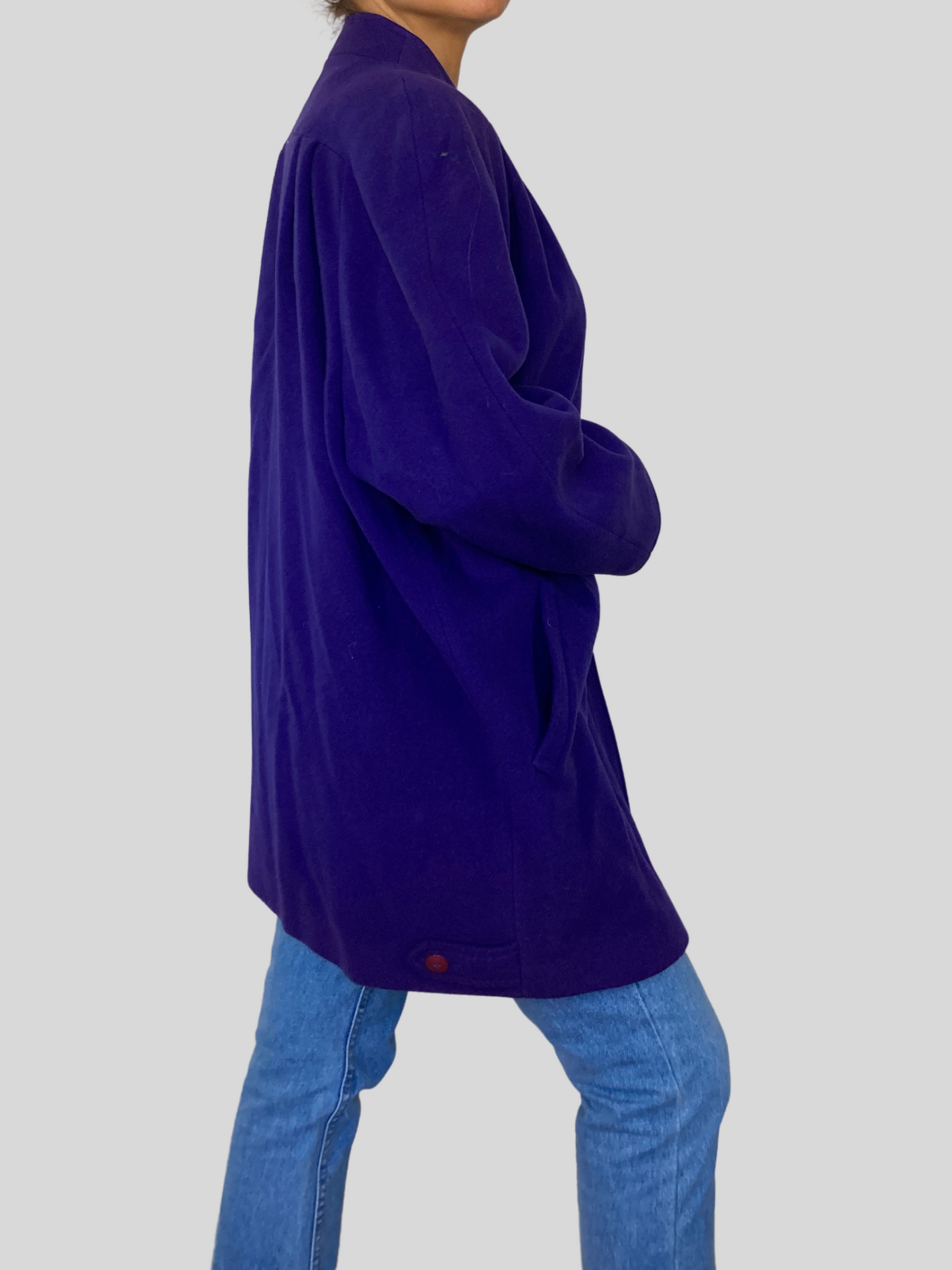 Old Stock Wool Purple Overcoat