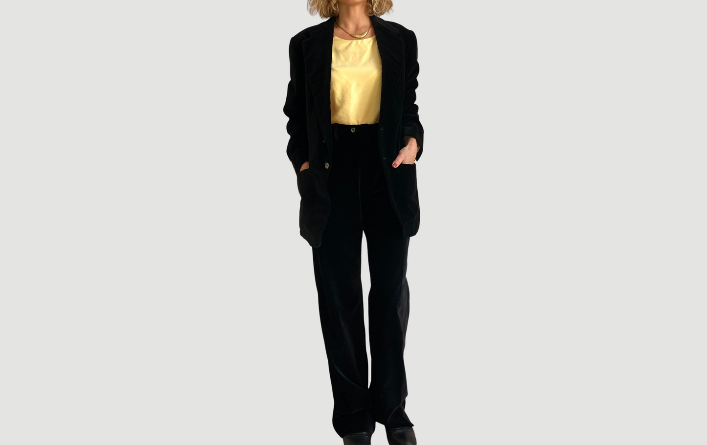 Black Velvet Suit