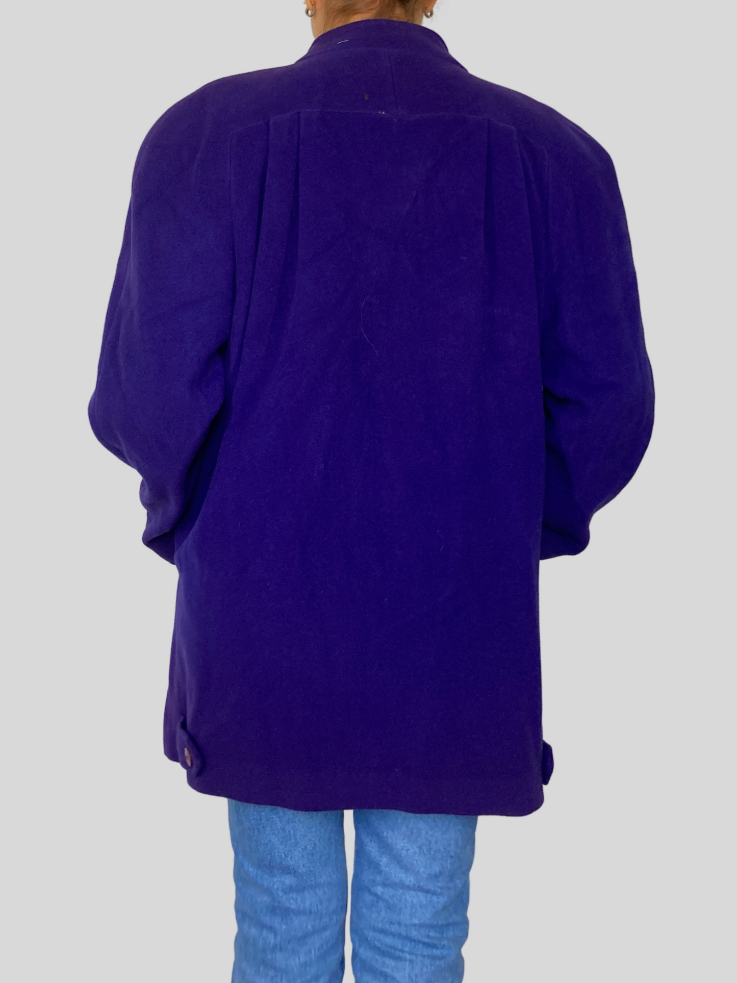 Old Stock Wool Purple Overcoat