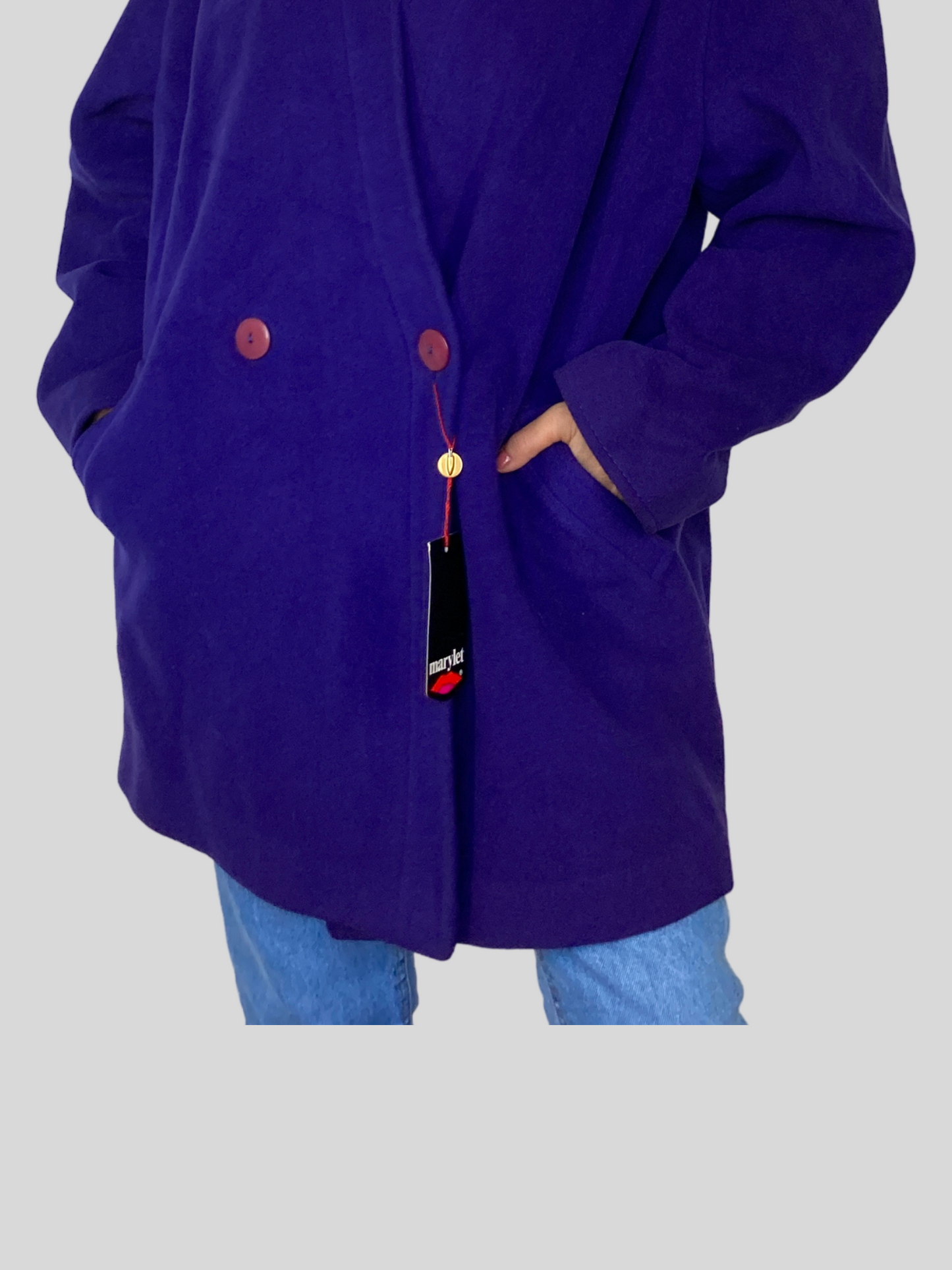 Old Stock Wool Purple Overcoat