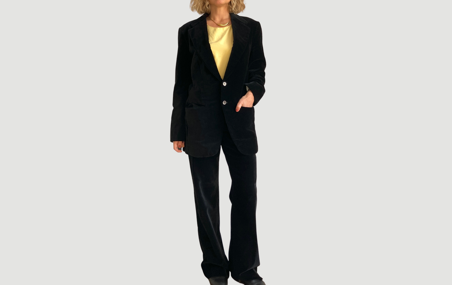 Black Velvet Suit