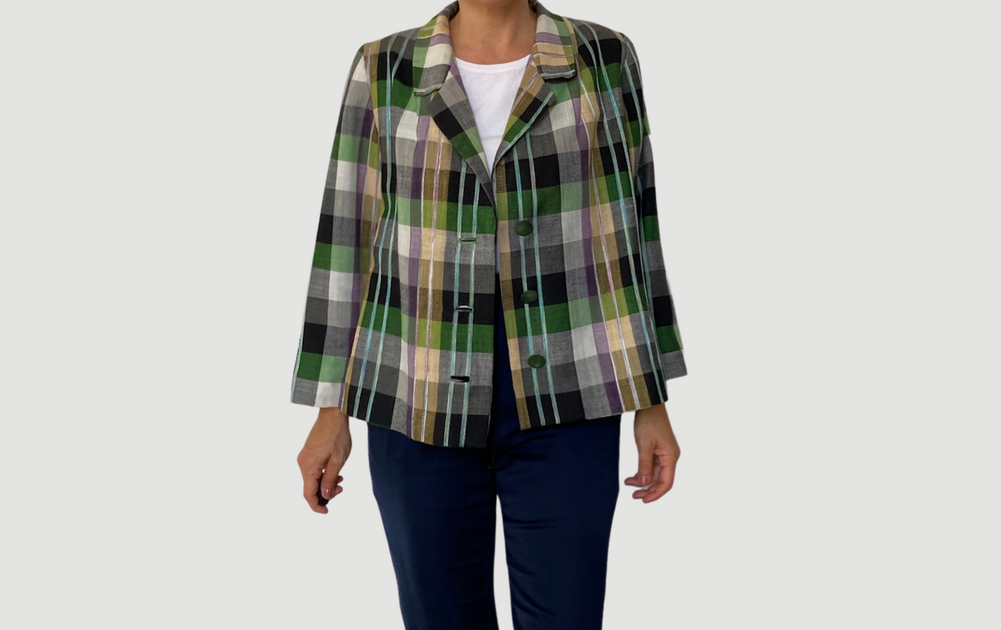 Plaid Blazer Jacket