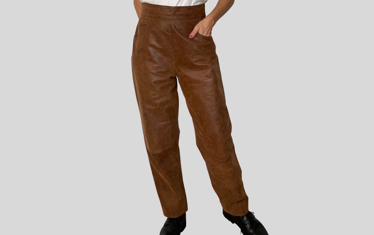 Brown Leather trousers