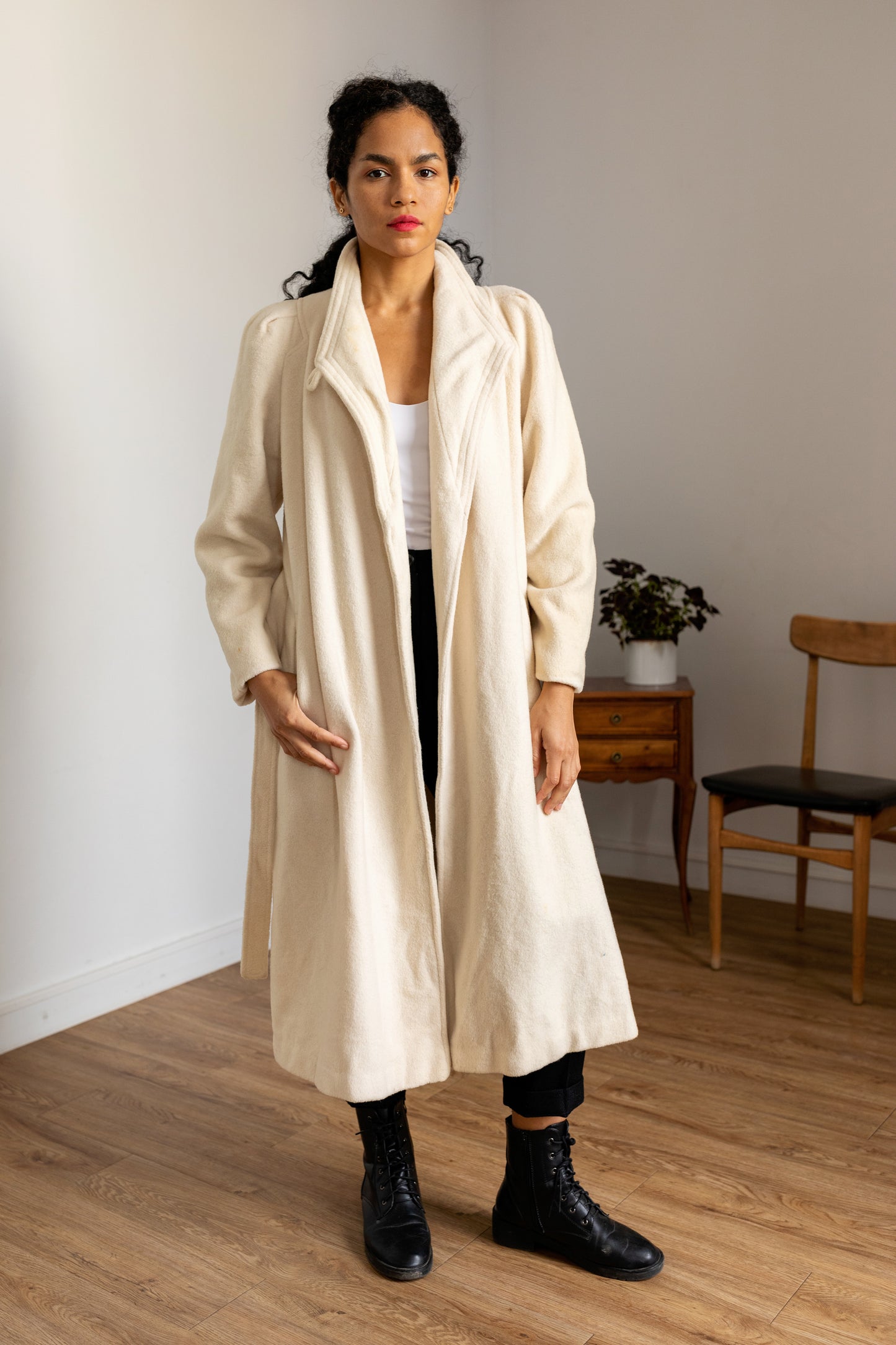 Ivory/White Long Coat