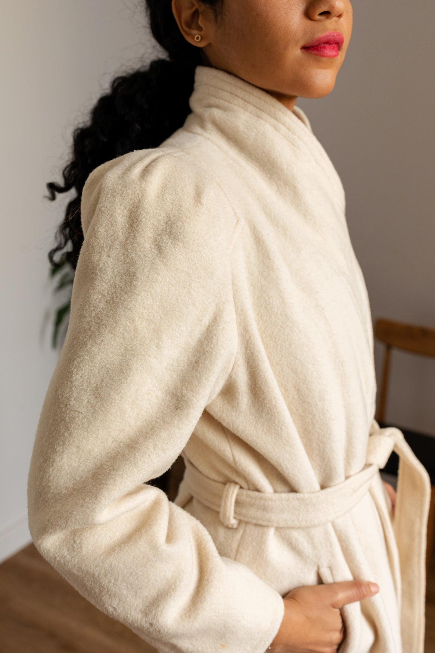 Ivory/White Long Coat