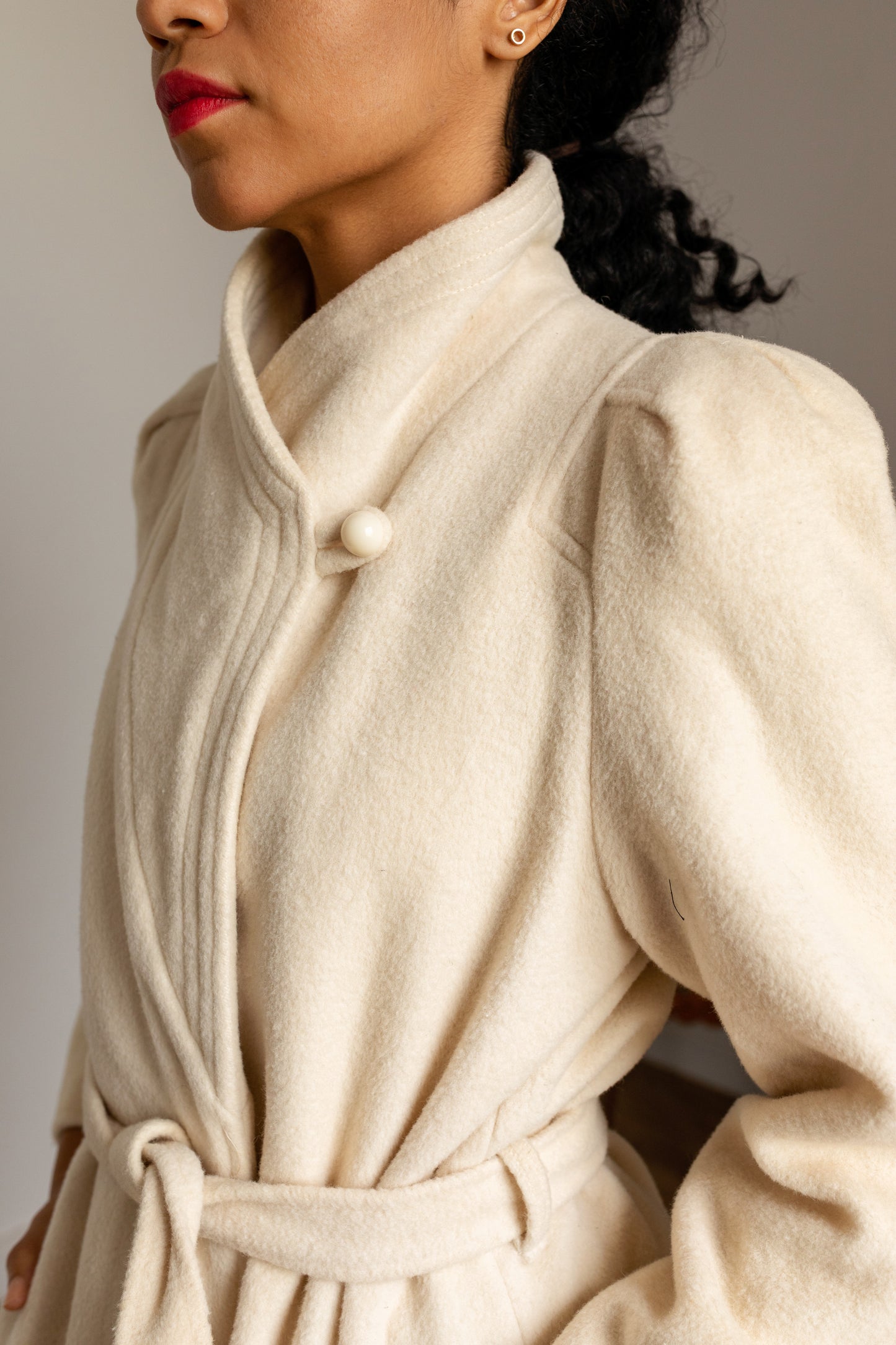 Ivory/White Long Coat