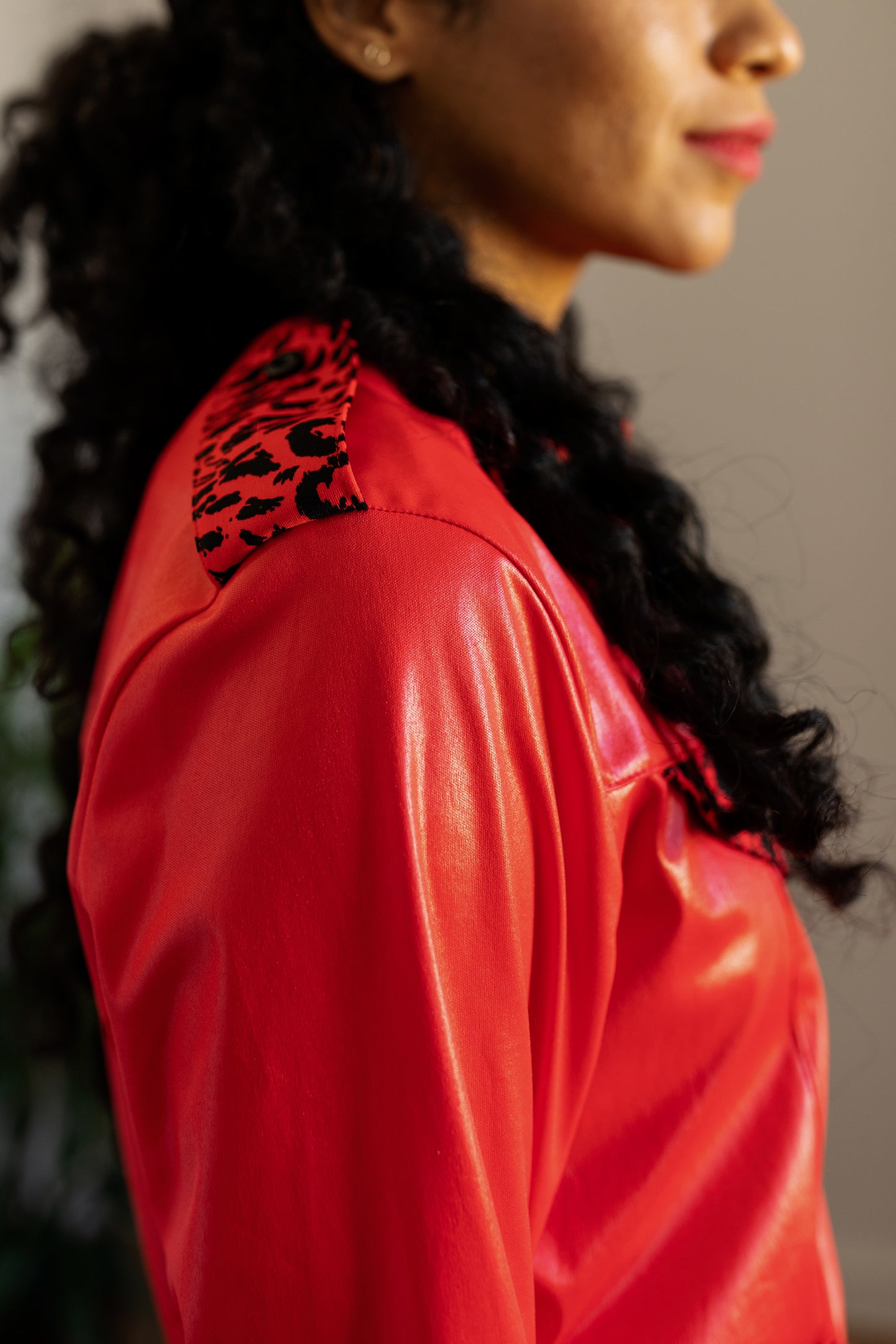 Vintage red western dress