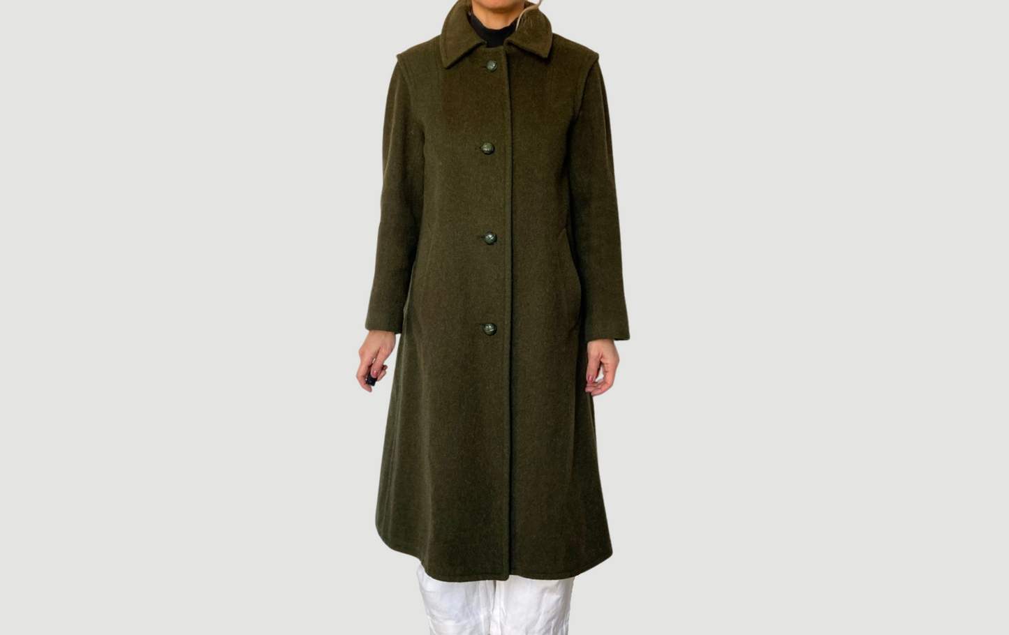 Green wool Coat
