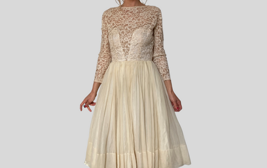 Vintage Tulle Lace Dress