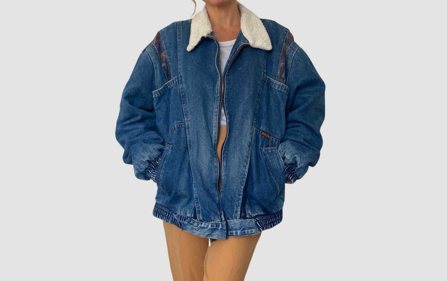 Sherpa denim Jacket