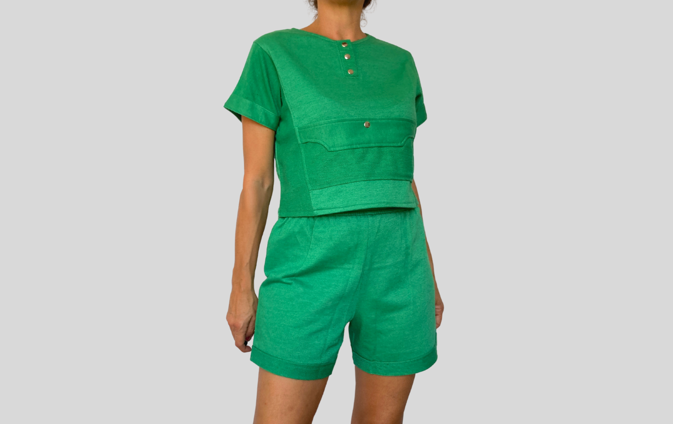 Two Pieces Green Set