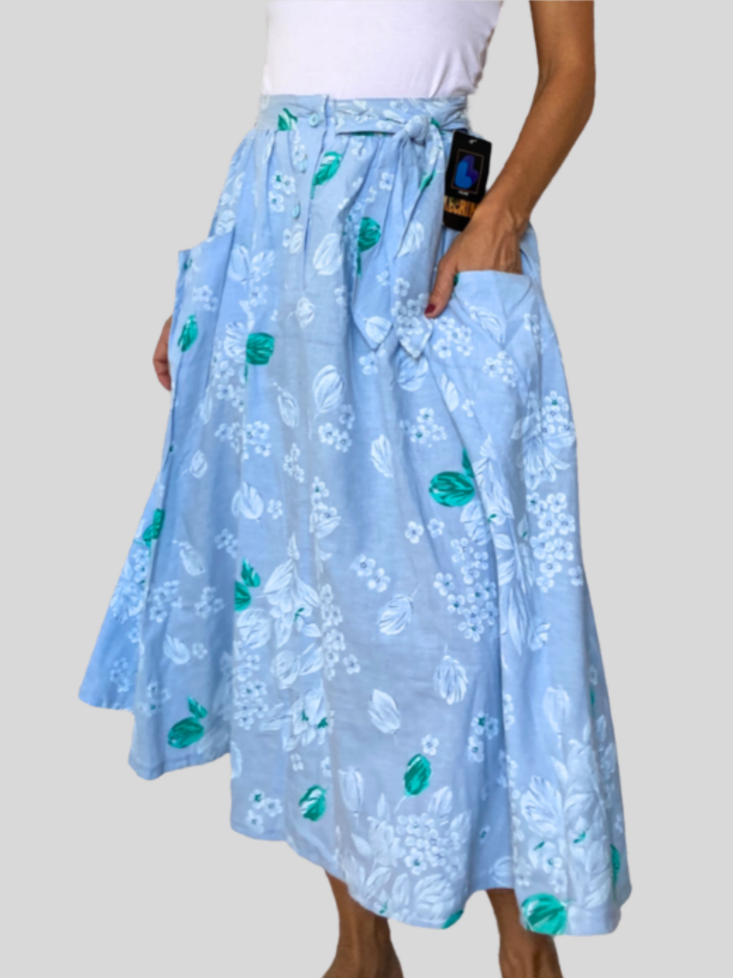 Old Stock Vintage Floral pocket skirt
